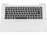 Lenovo Laptop DE Keyboard w/ Upper Cover - Silver