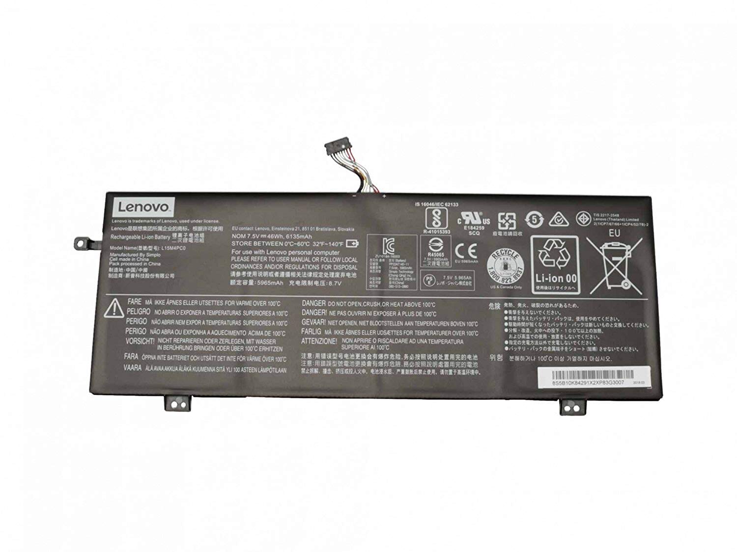 Lenovo Laptop Accu 6000mAh