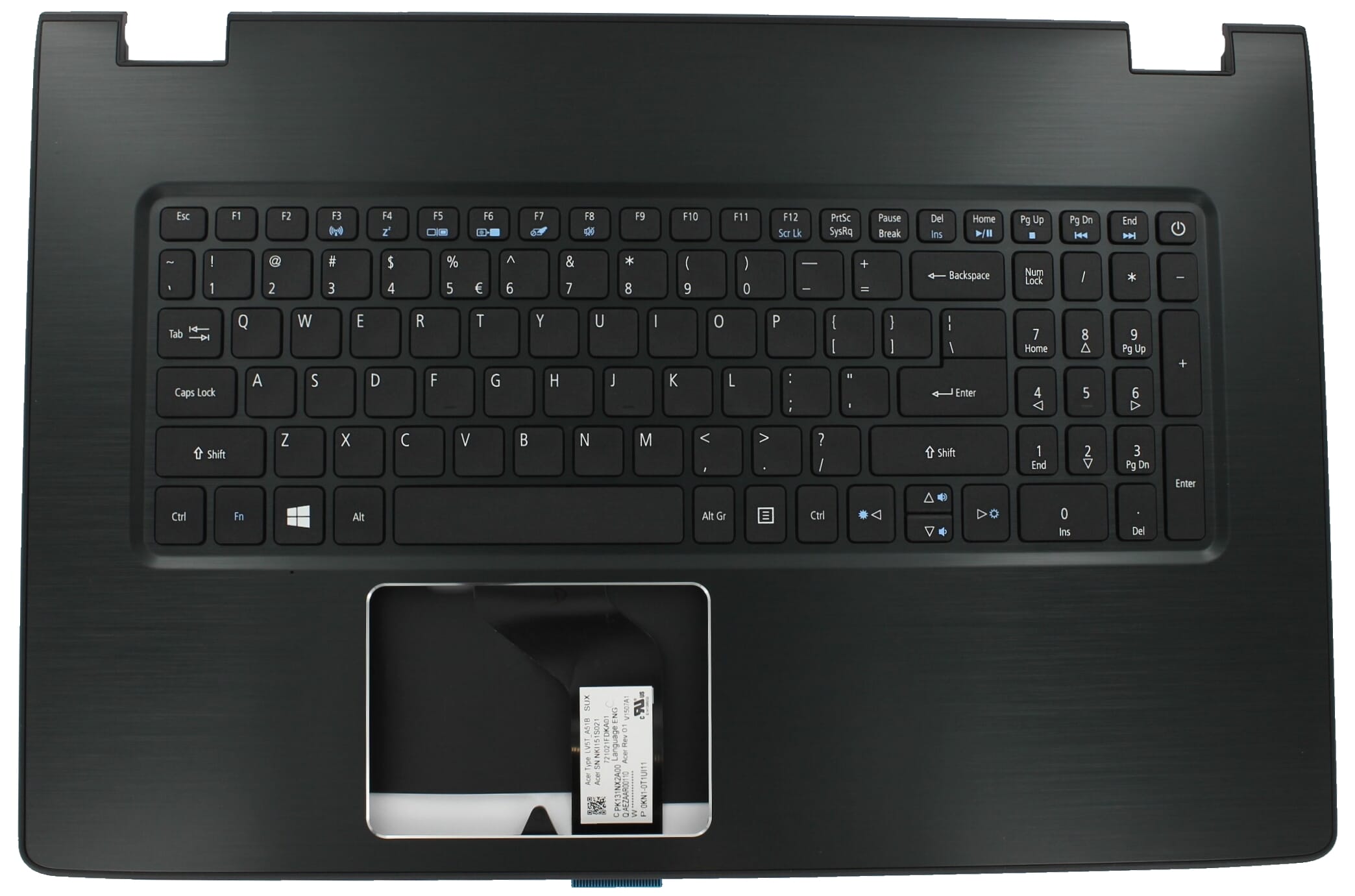 Acer Laptop Toetsenbord Qwerty US + Top Cover