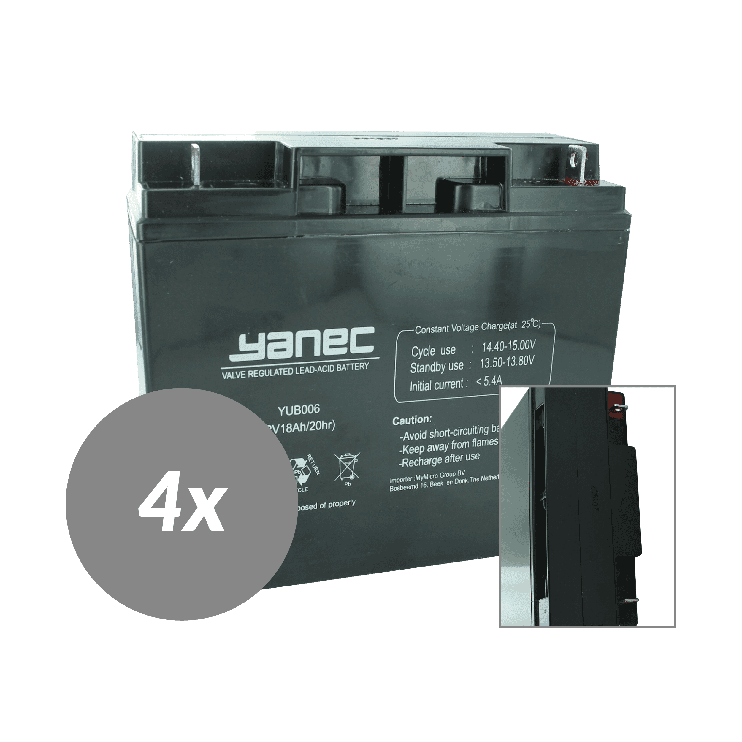 Yanec UPS Batterij Vervangingsset RBC11 (Excl. Kabels)