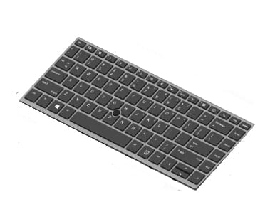 HP Laptop Toetsenbord Qwerty US + Trackpoint, SureView