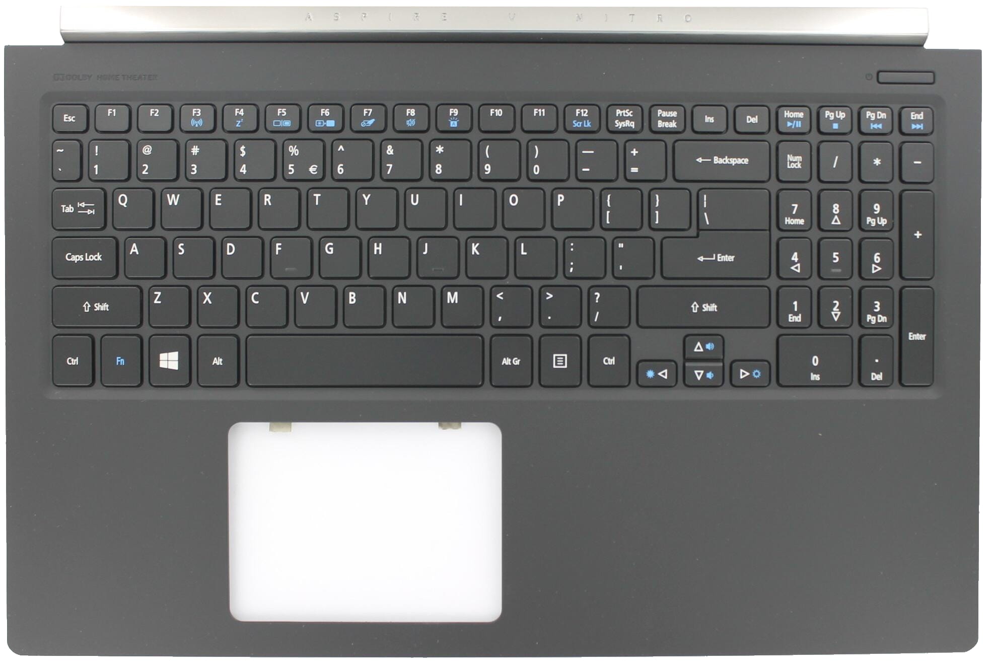 Acer Laptop Toetsenbord Qwerty US + Top Cover, Backlit