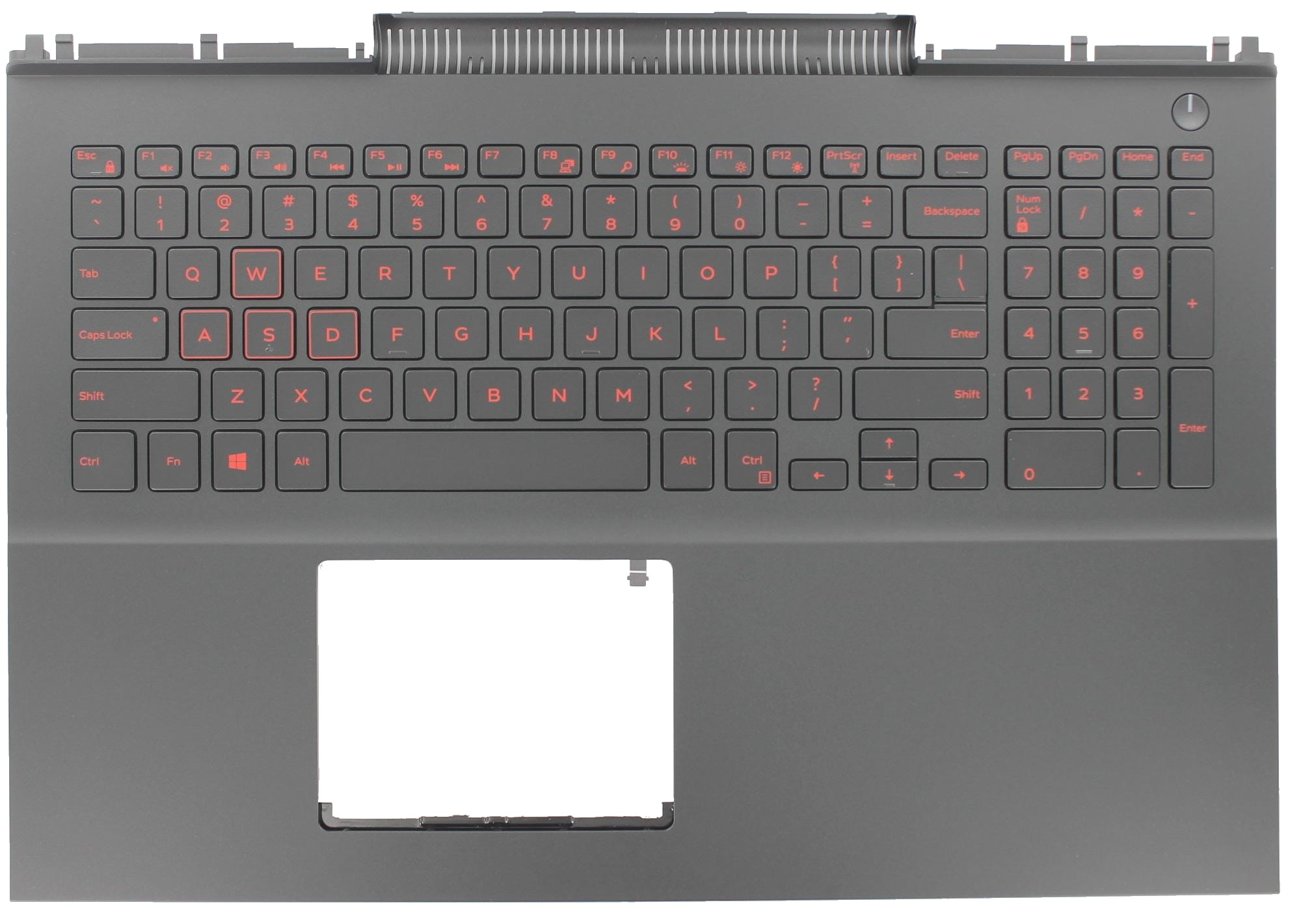 Dell Laptop Toetsenbord Qwerty US + Top Cover - Zwart