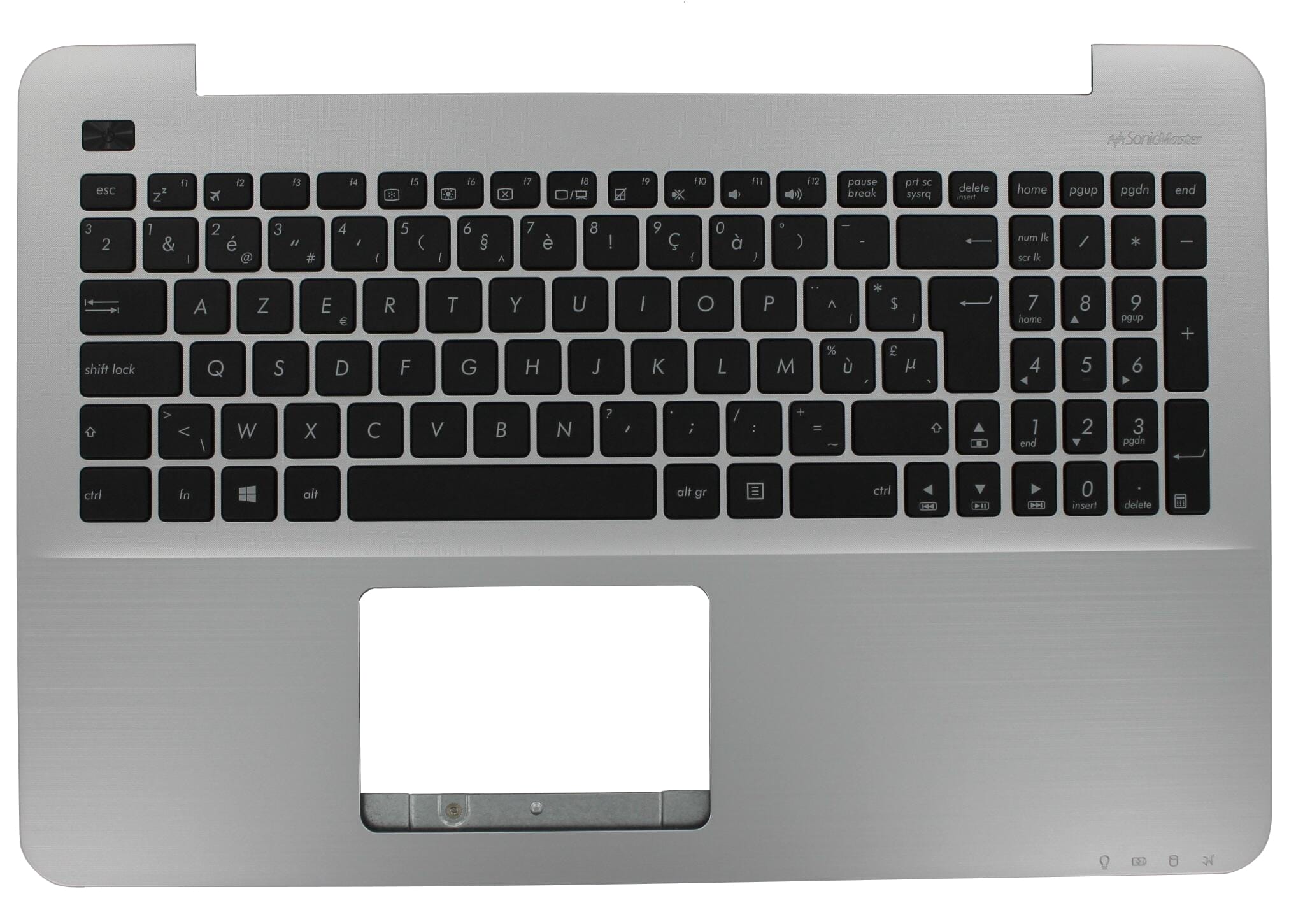 Asus Laptop Toetsenbord Azerty BE incl. Top Cover - Zilver