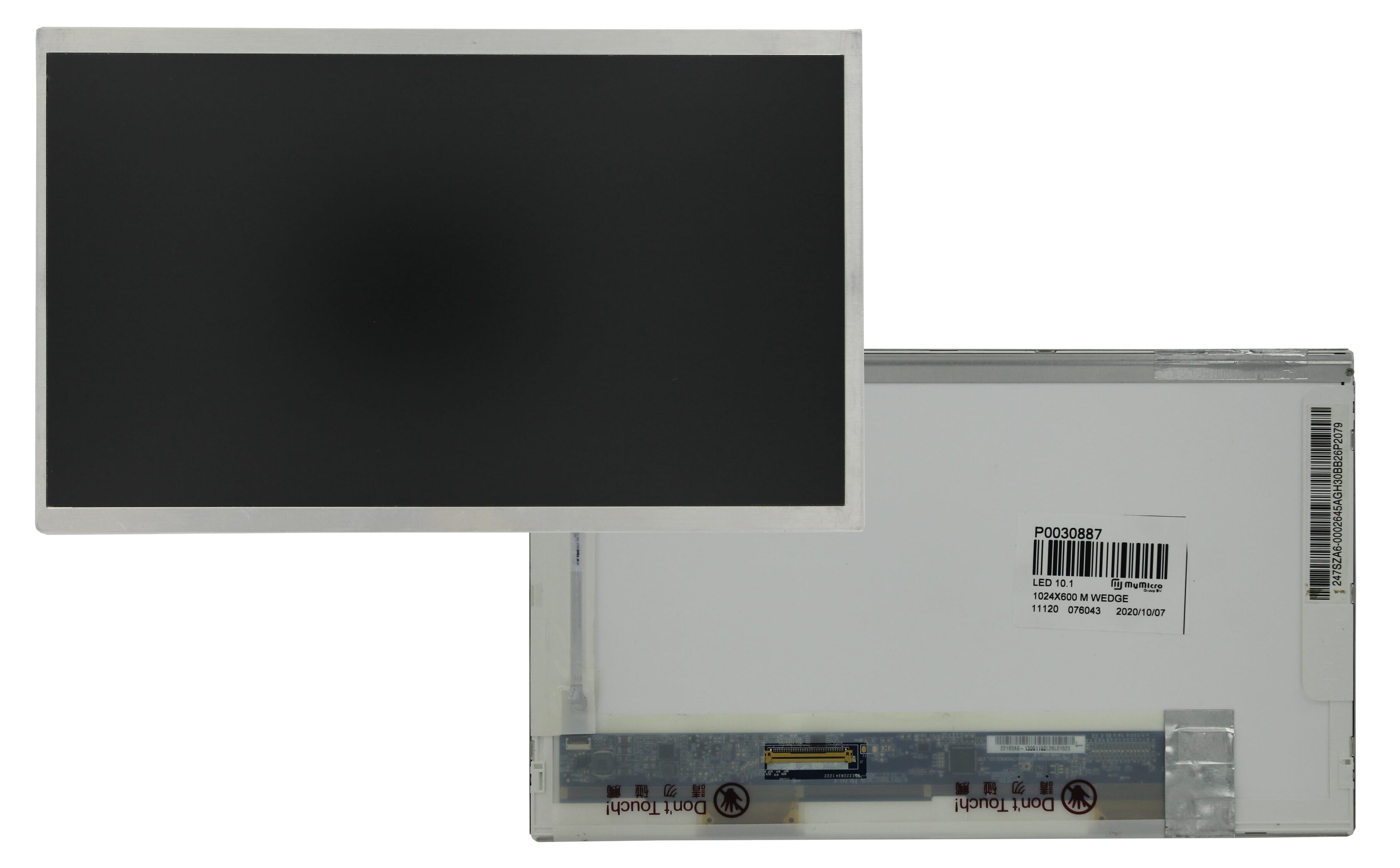 10.1 inch LCD scherm 1024x600 Mat 40Pin