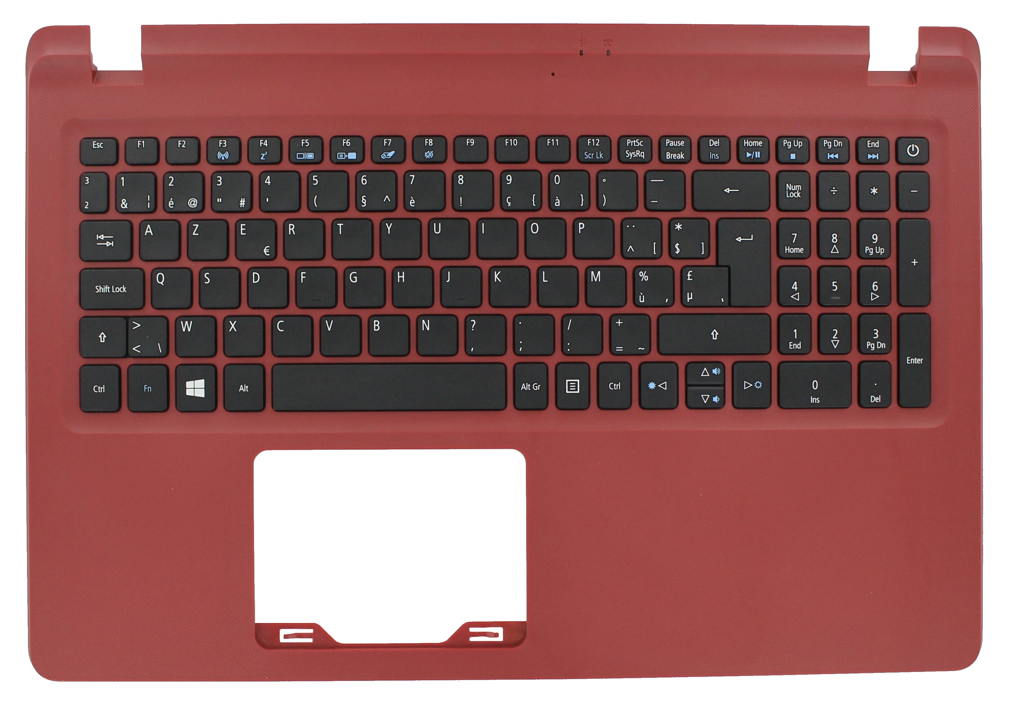 ACER COVER.UPPER.RED.W/KB.BEL