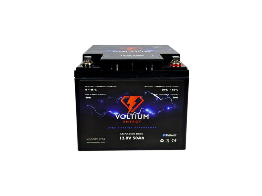 Voltium Energy LiFePO4 Accu 12,8V - 50Ah Bluetooth