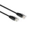 ACT Zwart 2,0 meter U/UTP CAT6 patchkabel met RJ45 Zip Bag