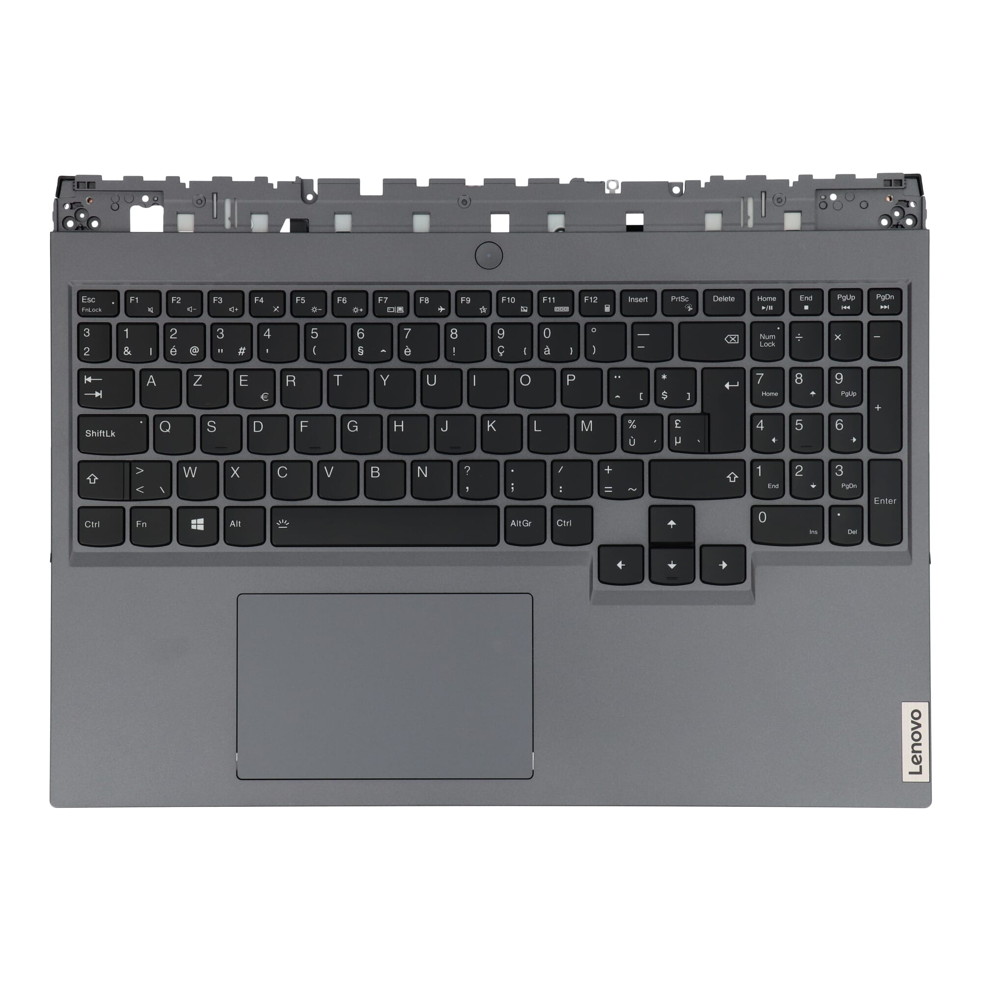 Lenovo Laptop Toetsenbord Azerty BE + Top Cover - Grijs